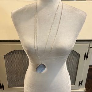 Silver necklace. Monogrammed DDD. Worn several times. Listing #7040